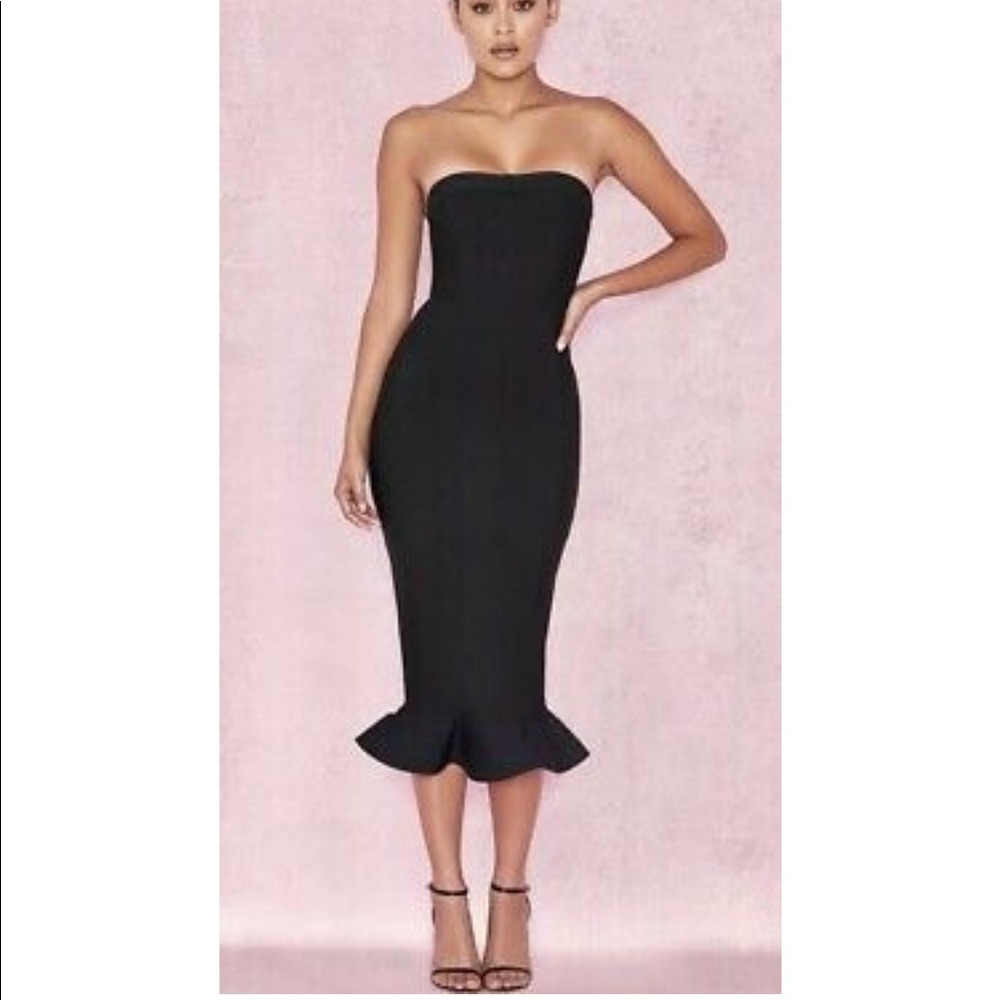 NWT House of CB London peplum bodycon dress